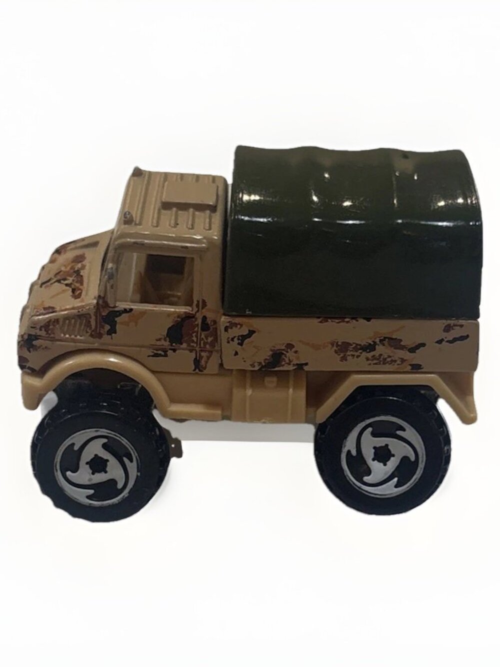 Hot Wheels 1990 Mercedes-Benz Unimog Tan Camouflage Removable Top